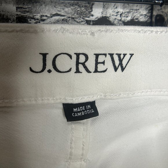 EUC J.Crew 9 in Demi Boot Crop White Jeans Size 32 - Picture 7 of 16